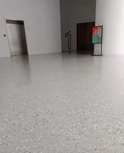 山东环氧磨石地坪-清华美院案例图片